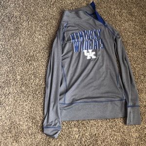 Kentucky Wildcats Dri-Fit neck zip- thumb holes